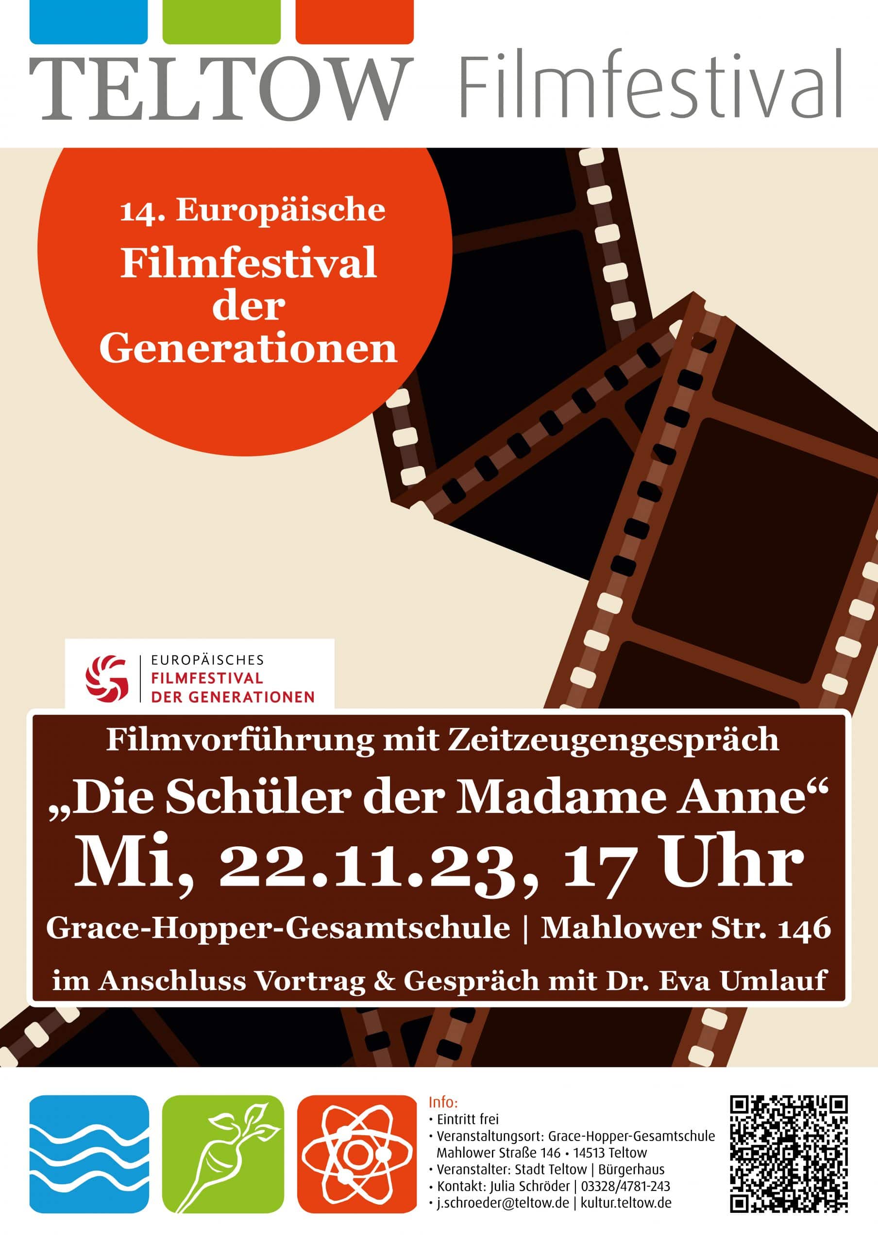 14. Europäisches Filmfestival der Generationen an der GHG