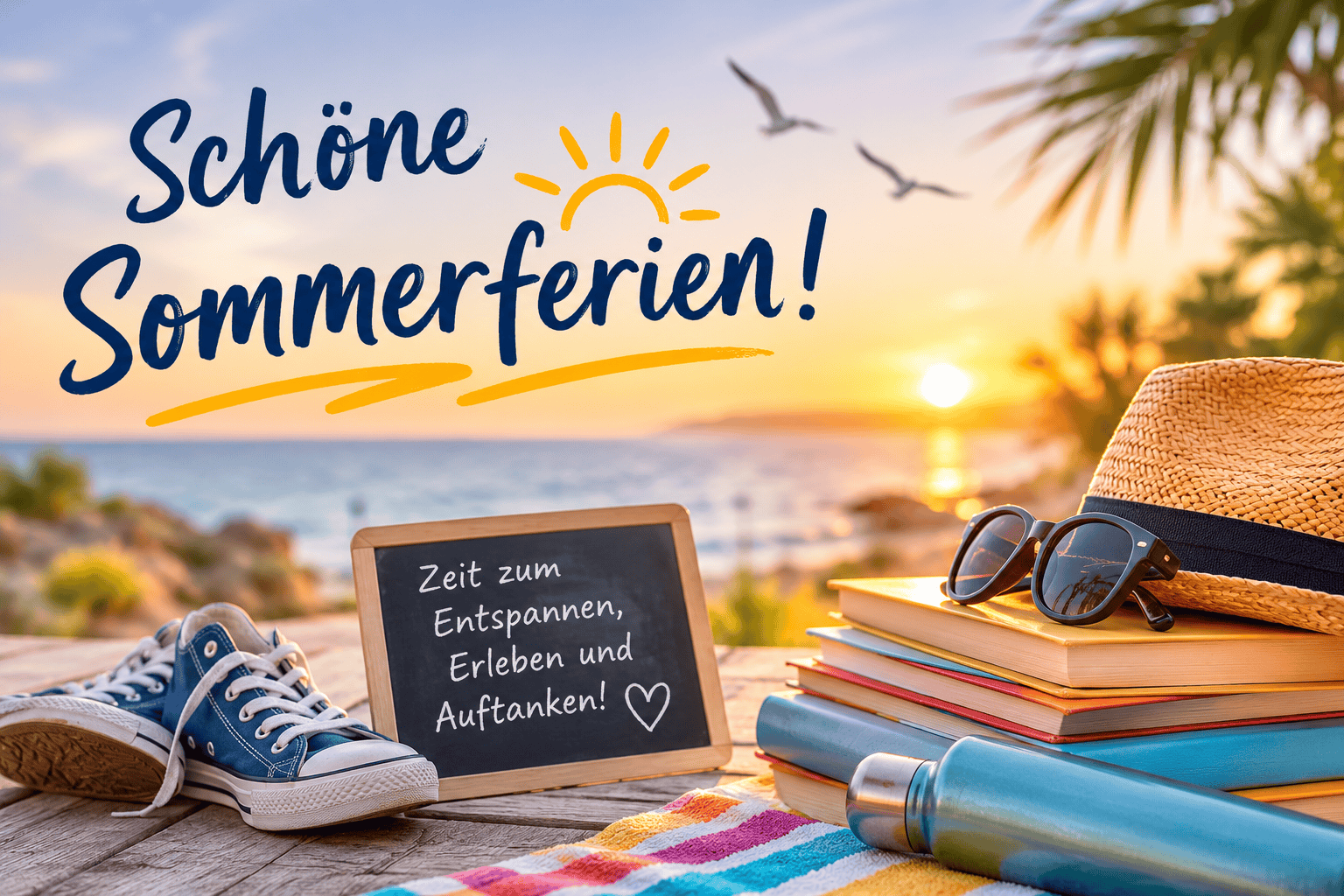 Wir wünschen großartige Sommerferien