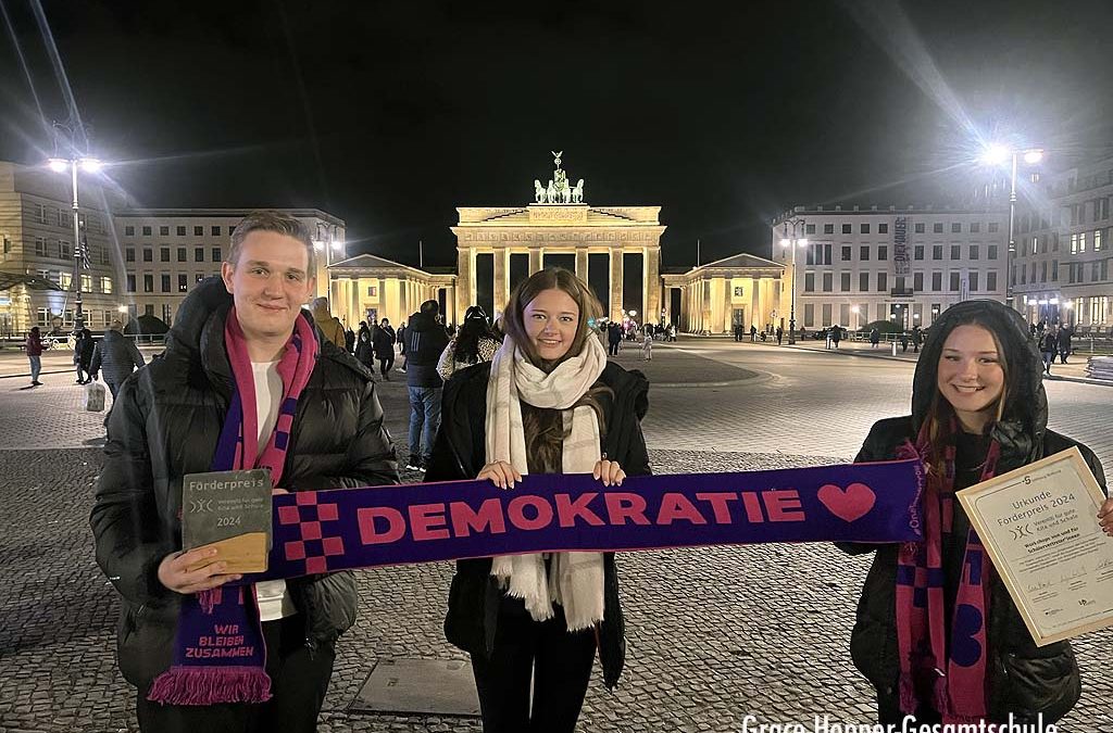 GHG-Schülervertretung wird mit dem Förderpreis der Stiftung Bildung geehrt