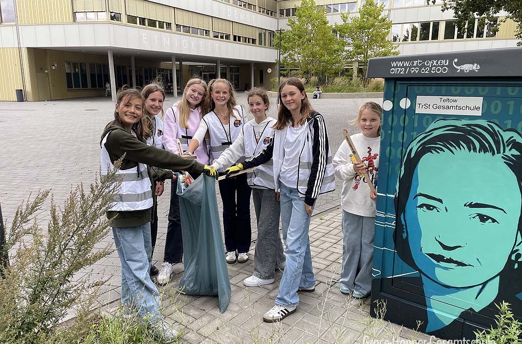 Schul-Clean UP im Rahmen des World Clean Up Days