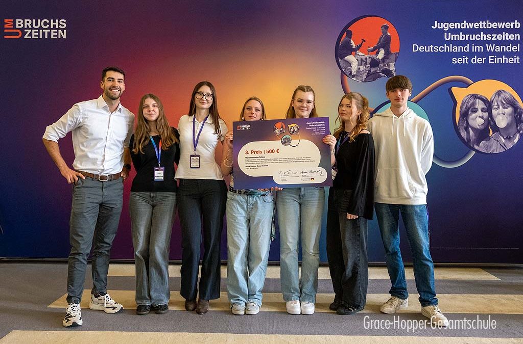 GHG gewinnt Preis beim Jugendwettbewerb „Umbruchszeiten“