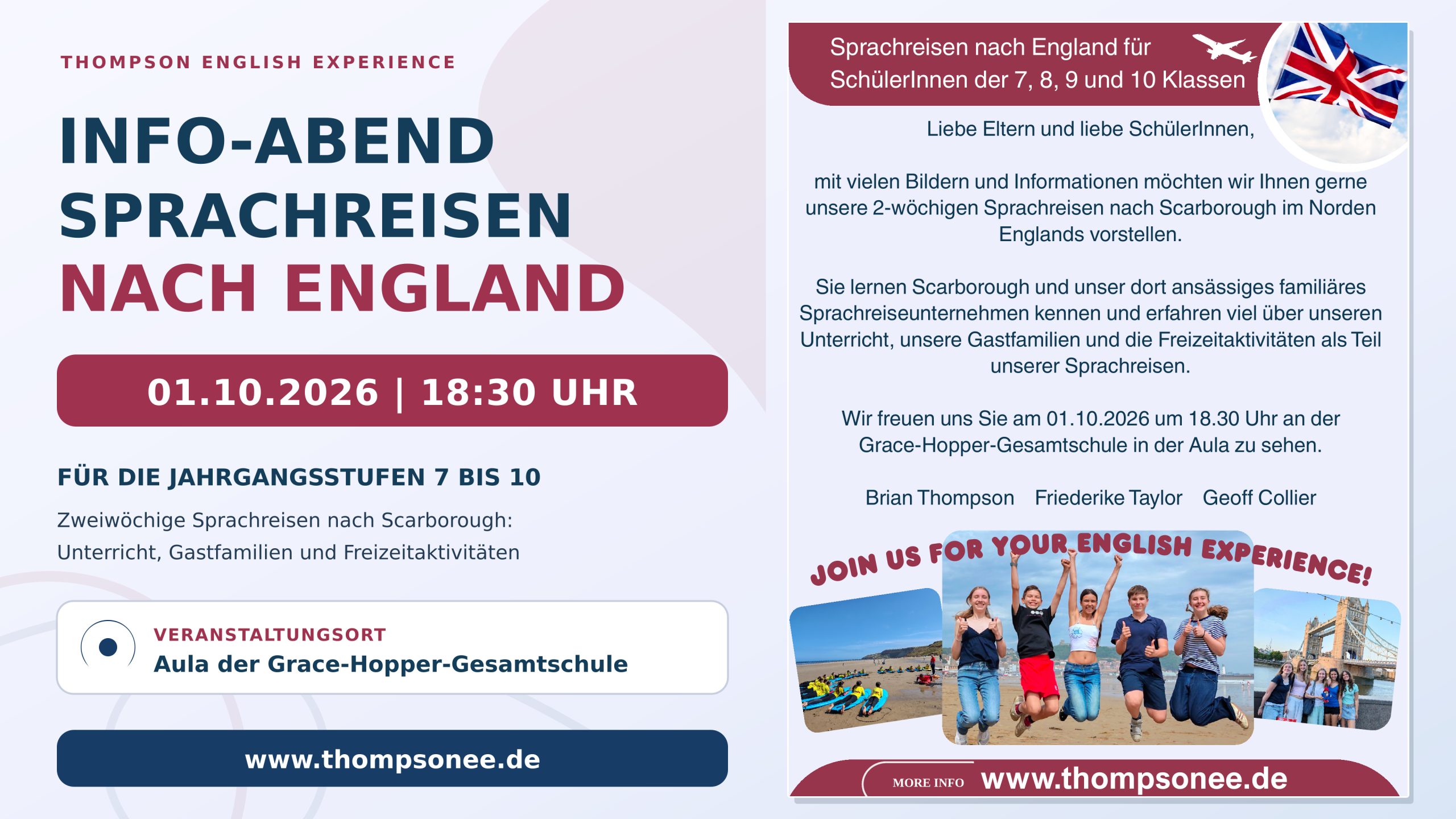 Info-Abend zu Sprachreisen