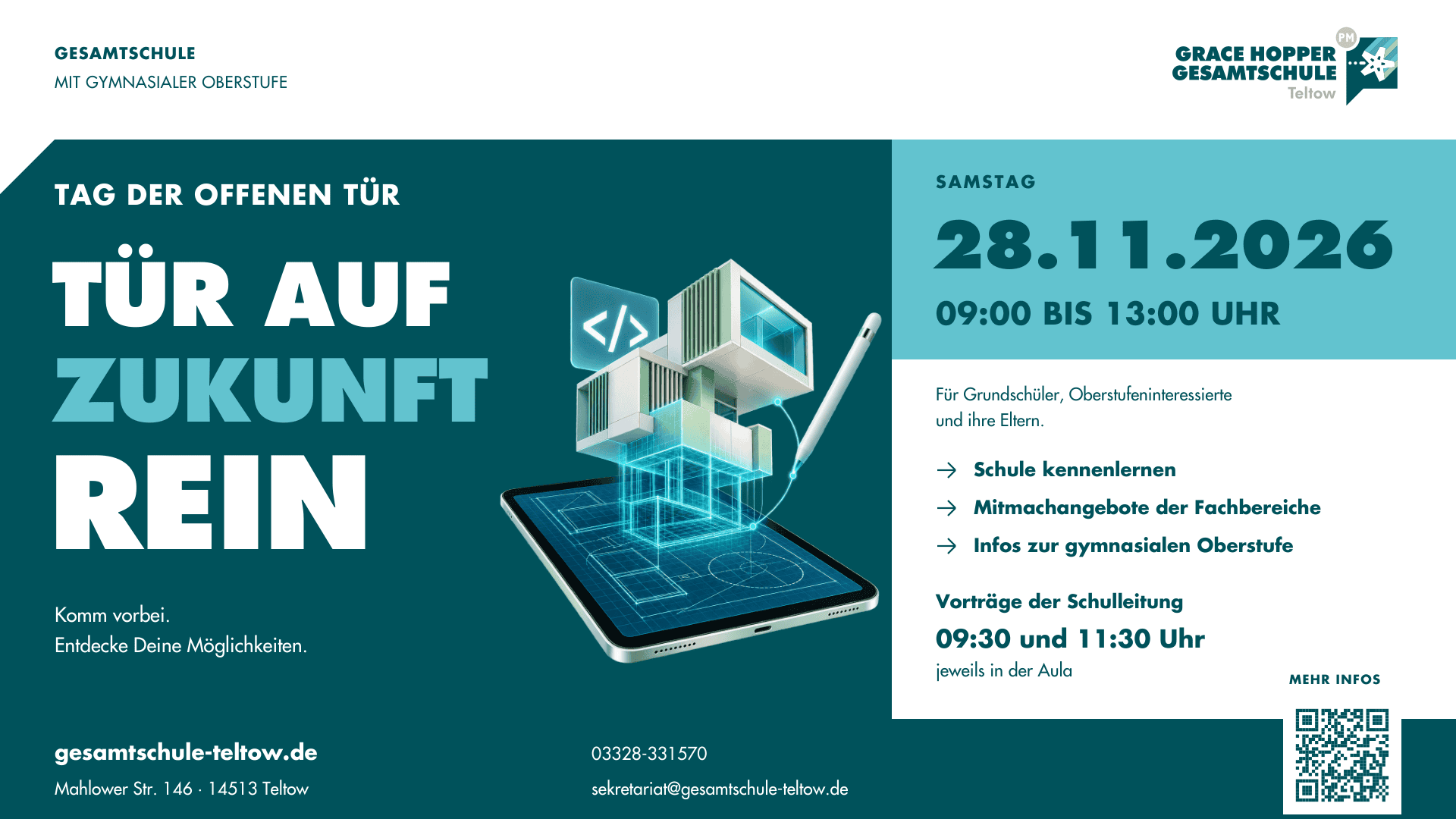 Einladung zum Tag der offenen Tür
